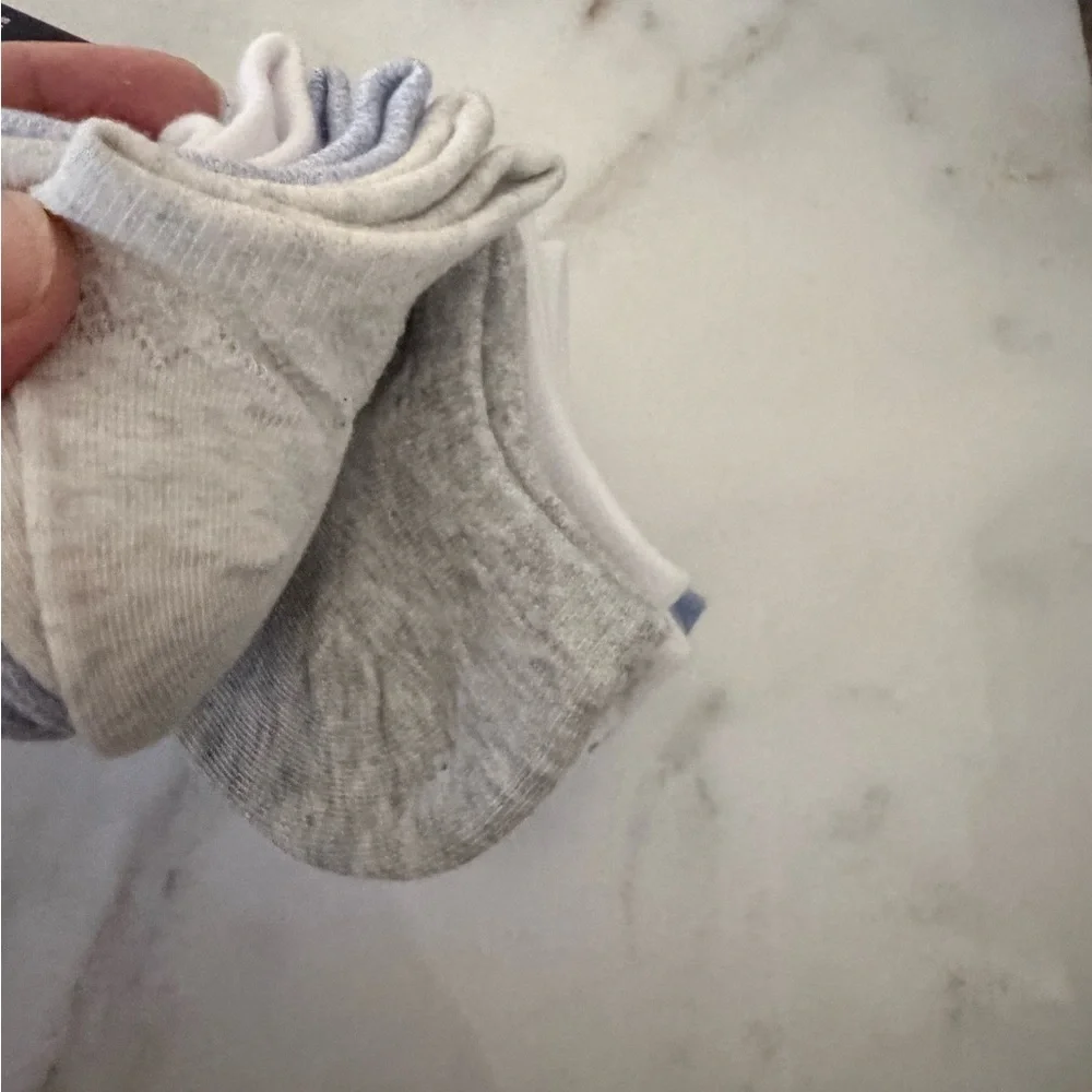 GAP women Blue and White Socks 10 pairs cotton blend low cut